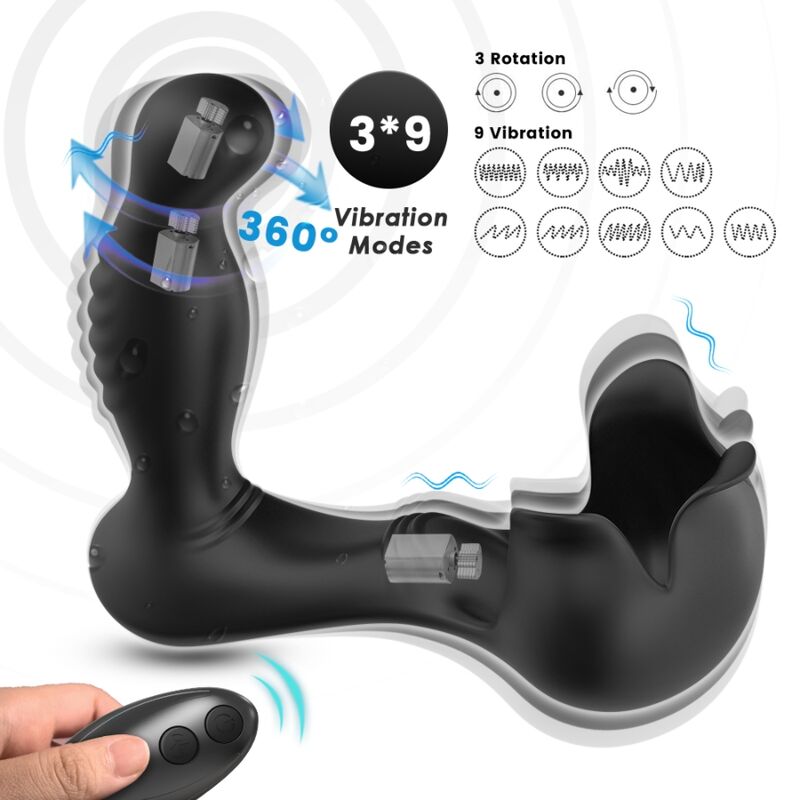 Armony Surround Vibrator Anal & Stimulator Hoden Fernbedienung Schwarz