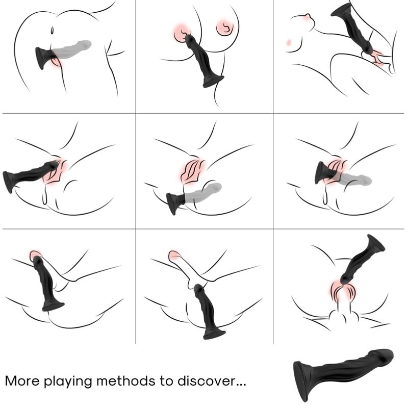 Armony Dildo Vibrator & Anal Plug Fernbedienung Schwarz