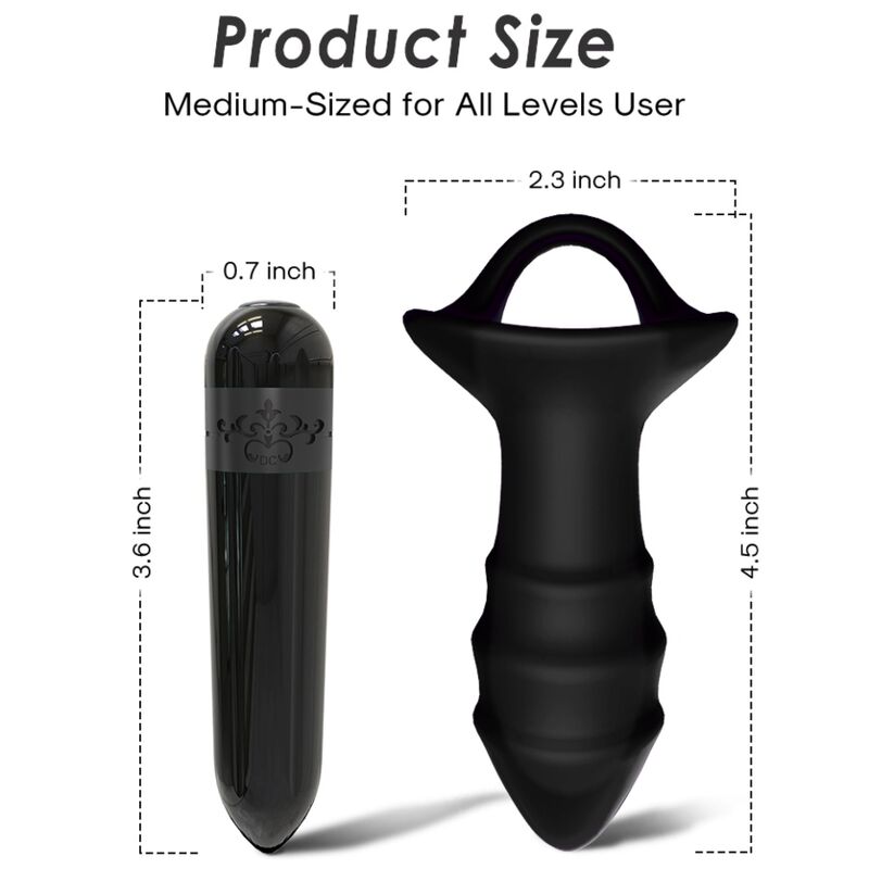 Armony Kylin Fingervibrator & Analplug Fernbedienung Schwarz