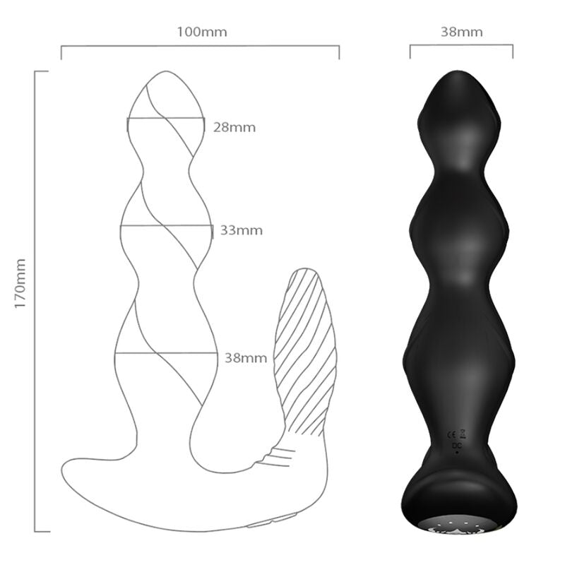 Armony Manfun Vibrator & Stimulator Anal Plug Fernbedienung Schwarz