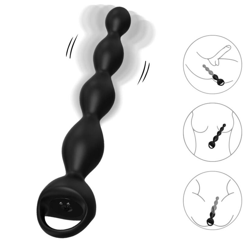 Armony Vibrator Finger Anal Plug Schwarz