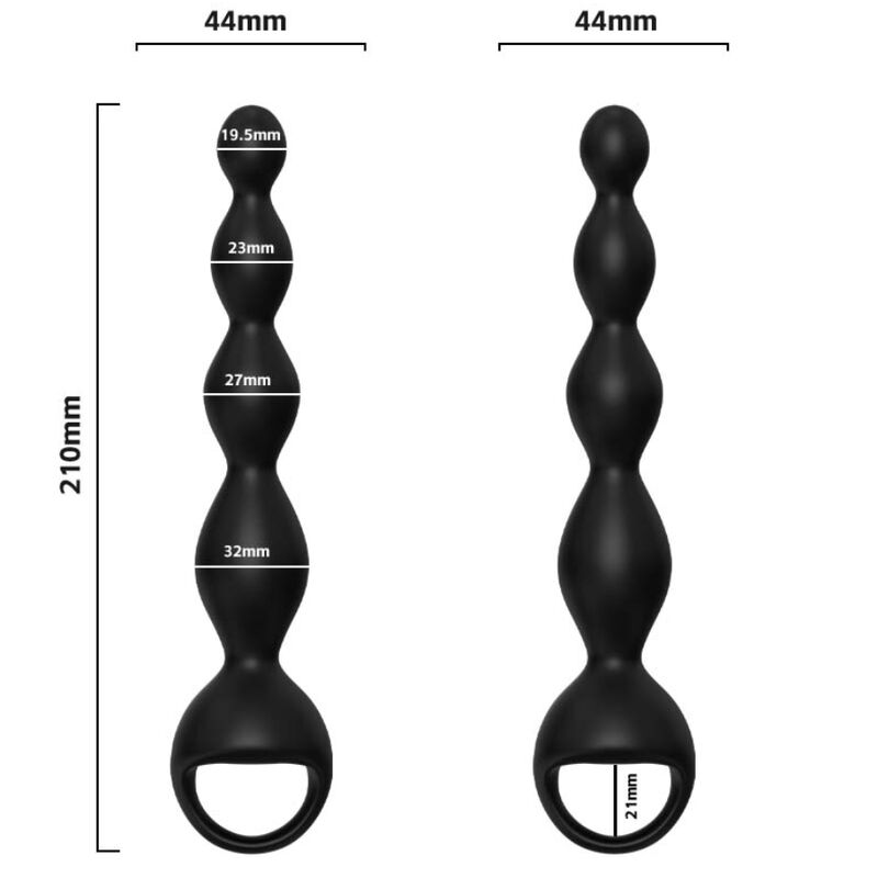 Armony Vibrator Finger Anal Plug Schwarz