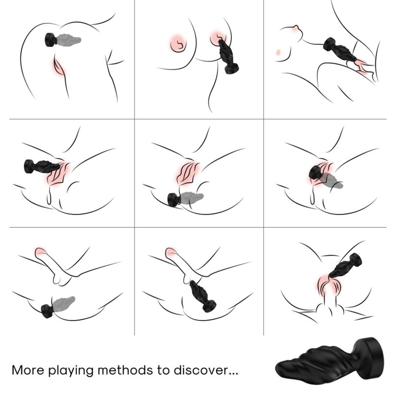 Armony Vibrator & Analplug Fernbedienung Schwarz