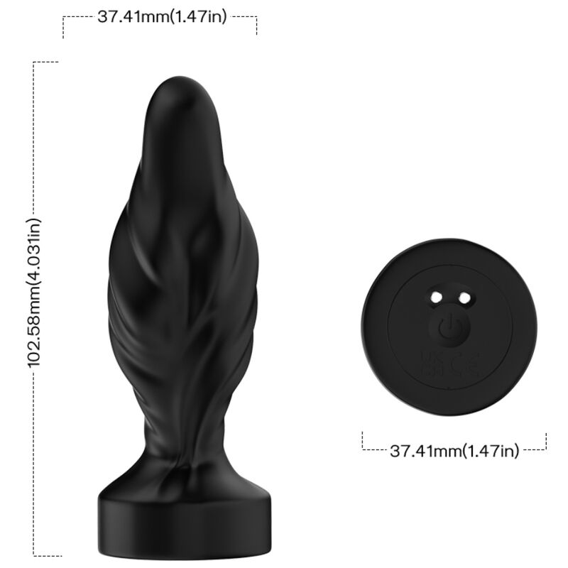 Armony Vibrator & Analplug Fernbedienung Schwarz