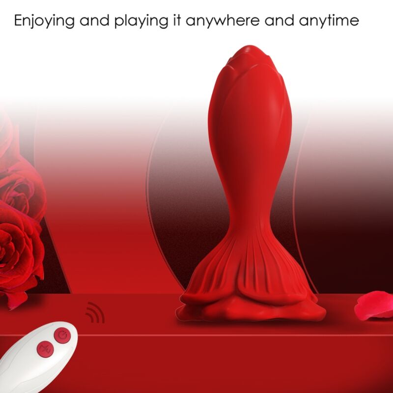 Armony Rosa Vibrator & Analplug Kleine Fernbedienung Rot