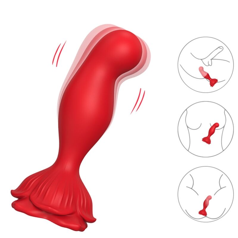 Armony Rosa Vibrator & Analplug Fernbedienung Rot