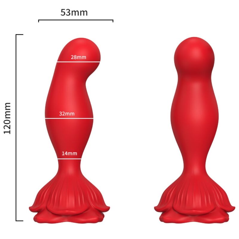 Armony Rosa Vibrator & Analplug Fernbedienung Rot
