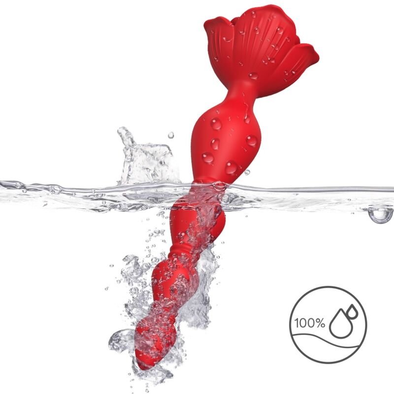 Armony Rosa Vibrator Pagoda & Anal Plug Rot