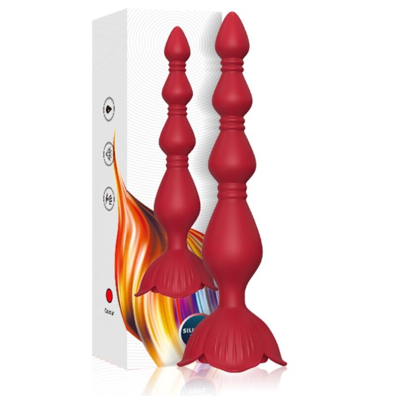 Armony Rosa Vibrator Pagoda & Anal Plug Rot