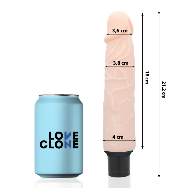 Loveclone Finn Selbstschmierender Vibrator 21.2 CM -o- 3.8 CM