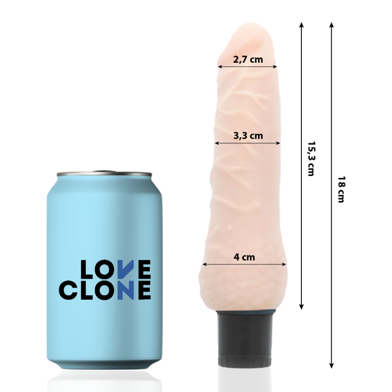 Loveclone Sven Selbstschmierender Vibrator 18.5 CM -o- 3.3 CM