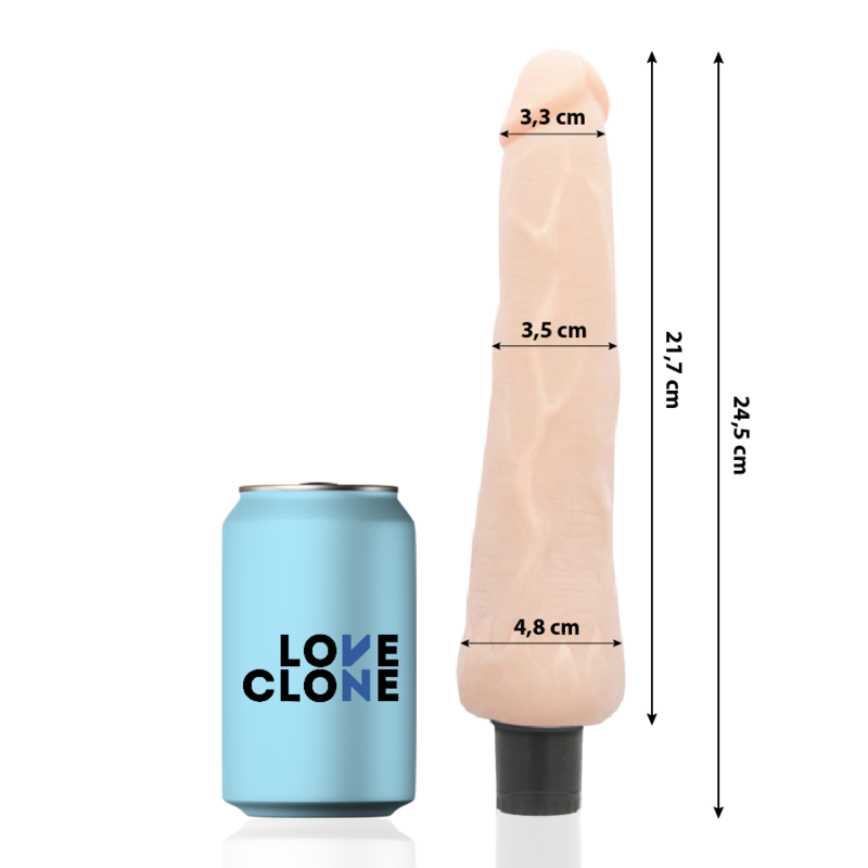 Loveclone Ragnar Selbstschmierender Vibrator 24.5 CM -o- 3.5 CM