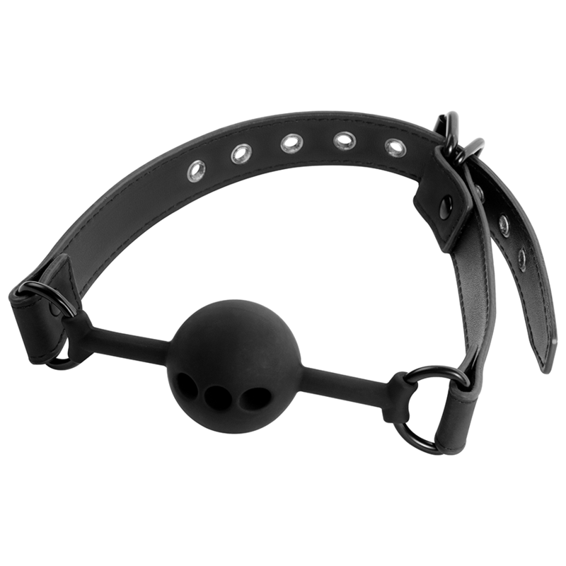 Fetish Submissive Bondage – Atmungsaktiver Ballknopf aus Silikon
