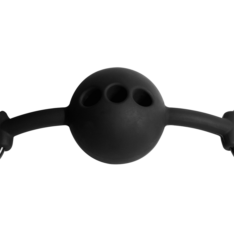 Fetish Submissive Bondage – Atmungsaktiver Ballknopf aus Silikon
