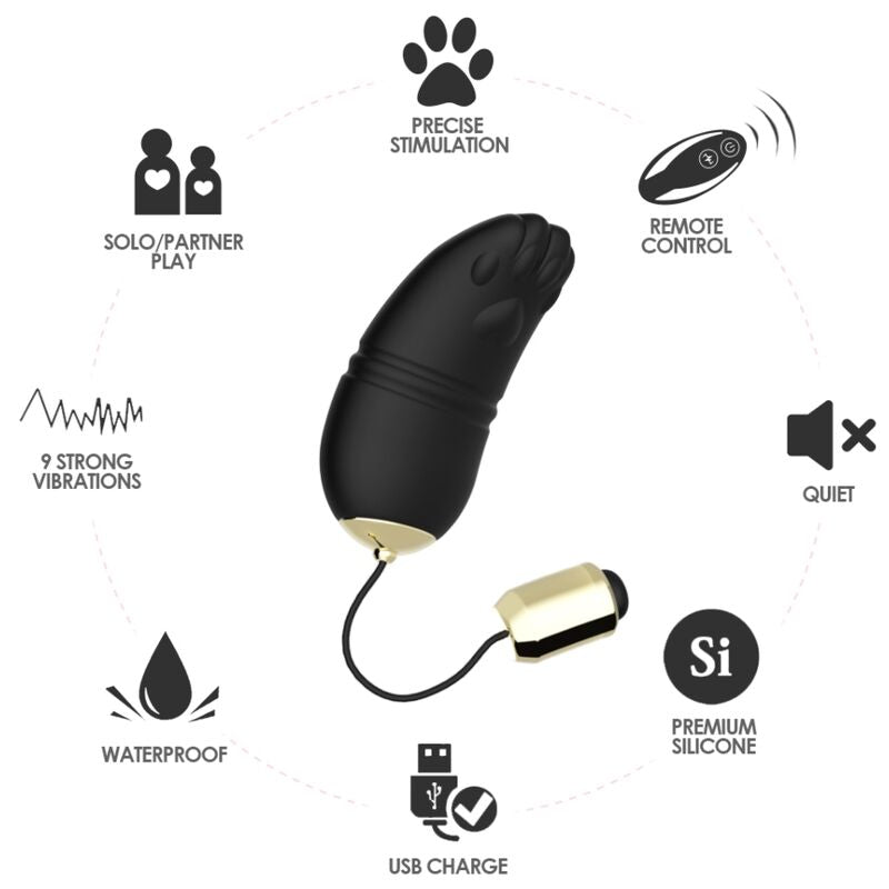 Armony Kitty Egg Vibrator G-SPOT Fernbedienung Schwarz