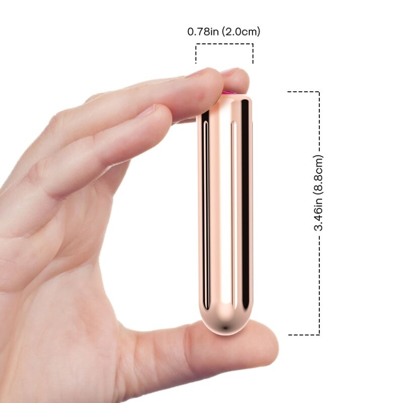 Armony – Gespannungskopf-Vibrator-Kugel Golden 2 cm x 8.8 cm