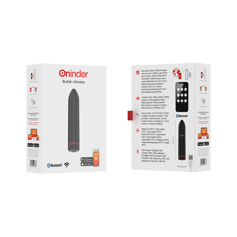 Oninder – Berlin Bullet Vibrator Schwarz 9 Modi 8,5 X 2 cm –…