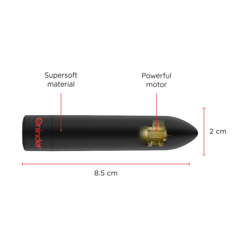 Oninder – Berlin Bullet Vibrator Schwarz 9 Modi 8,5 X 2 cm –…