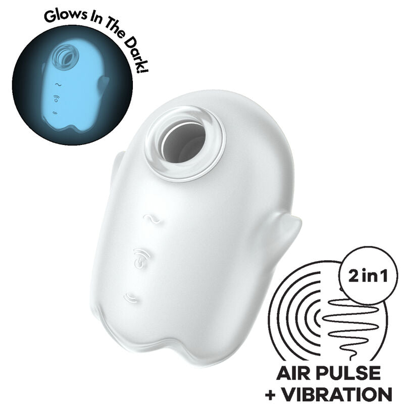 Satisfyer – Glowing Ghost Air Pulse & Vibrator Weiss