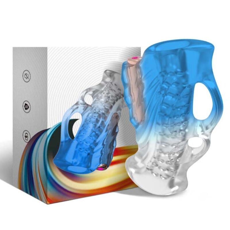Armony – Masturbator Finger & Vibrator Blauer Gradient