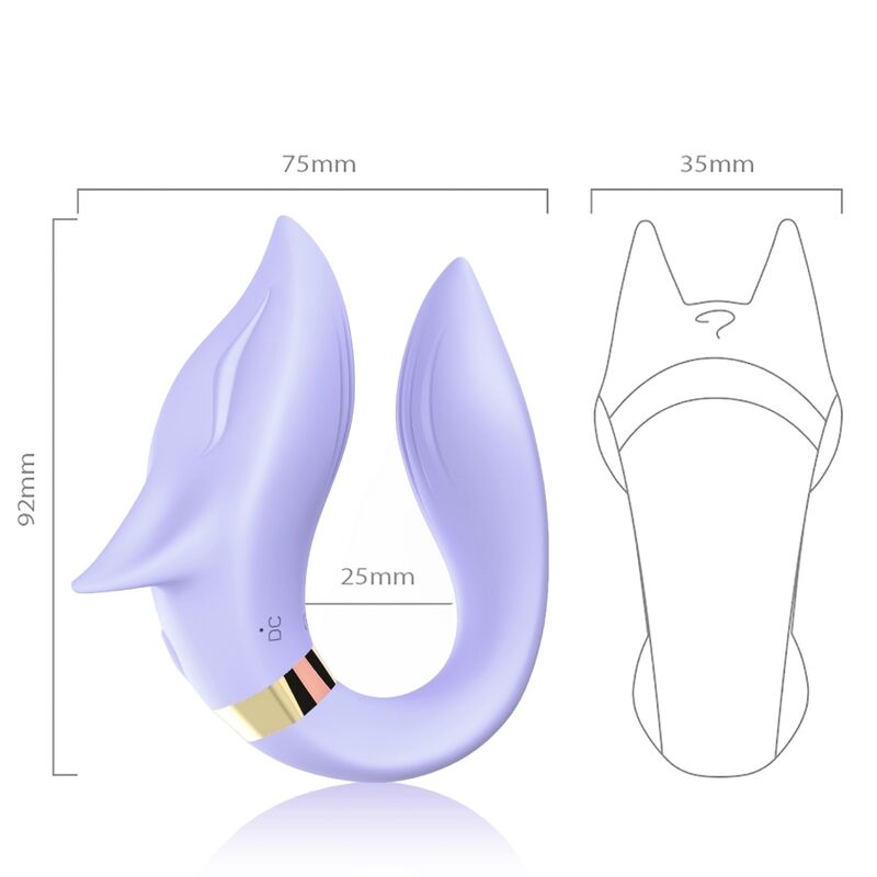Armony – Fox Vibrator für Paare, Fernbedienung, Lila