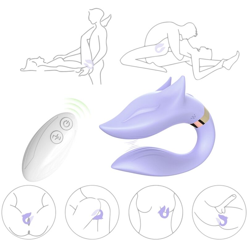 Armony – Fox Vibrator für Paare, Fernbedienung, Lila