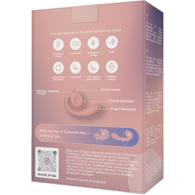 Snail Vibe – Gizi Dual Stimulator Rosa