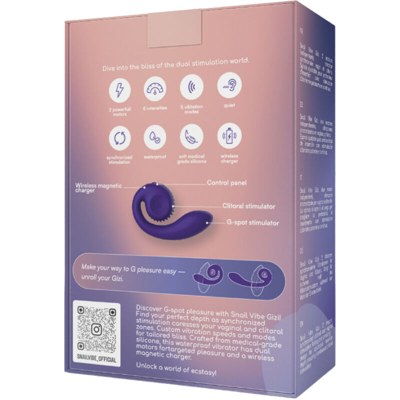 Snail Vibe – Gizi Dual Stimulator Violett
