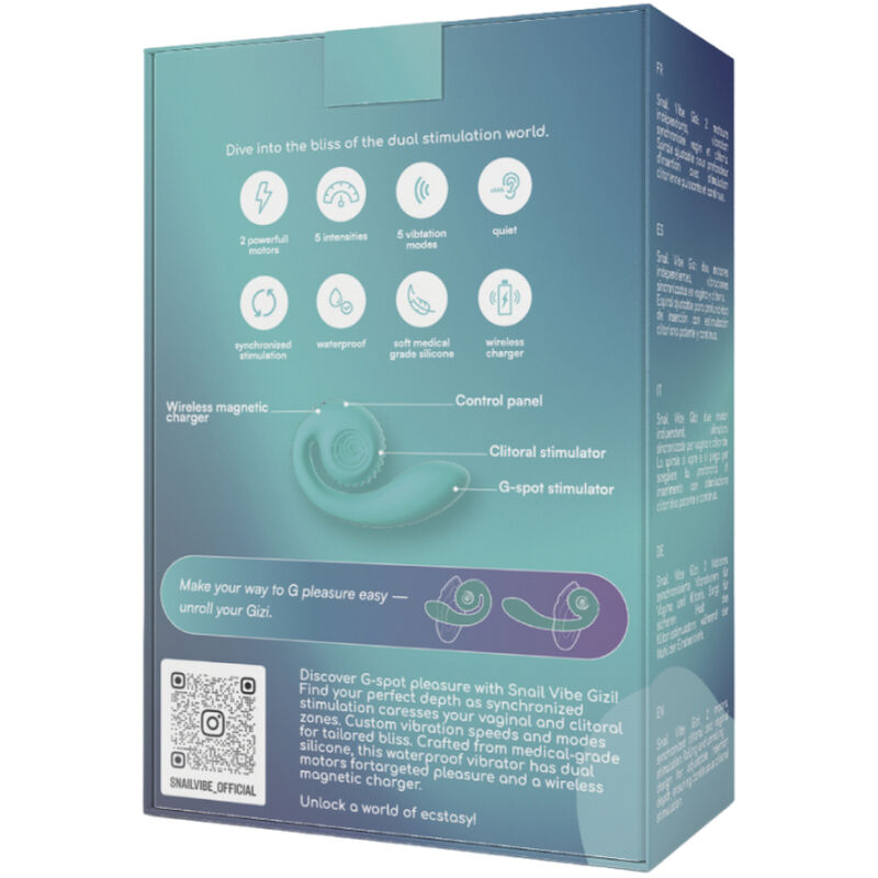 Snail Vibe – Gizi Dual Stimulator Türkis