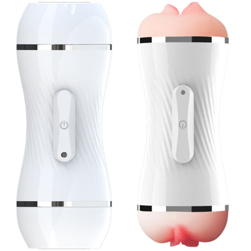 Armony – Doppelter Vagina- und Mundvibrator Masturbator Weiss