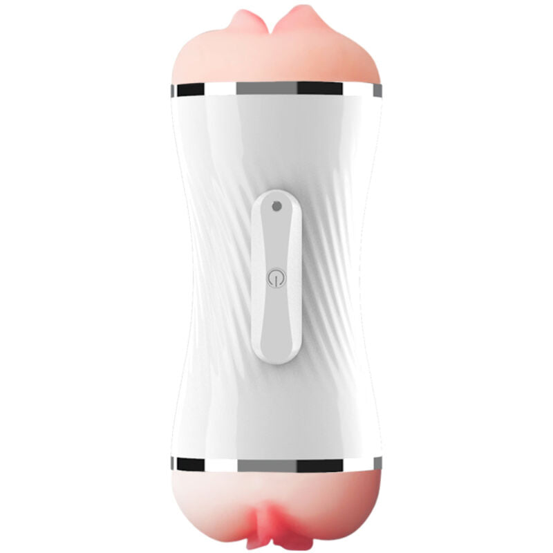 Armony – Doppelter Vagina- und Mundvibrator Masturbator Weiss