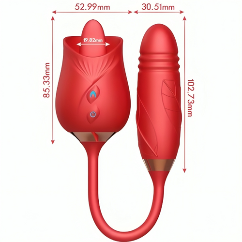 Armony – Delight Blumenvibrator & STOßUNG mit Roter Zunge