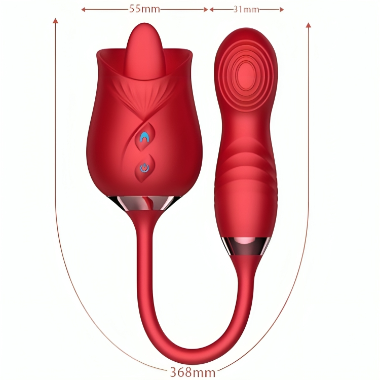 Armony – Delight Flower Vibrator & Bumping mit Roter Zunge
