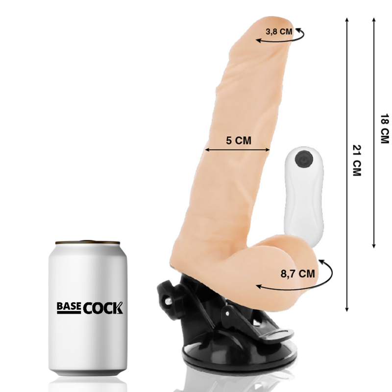 Basecock Artikulierbarer Vibrator Natürlich Mit Fernbedienung 21...