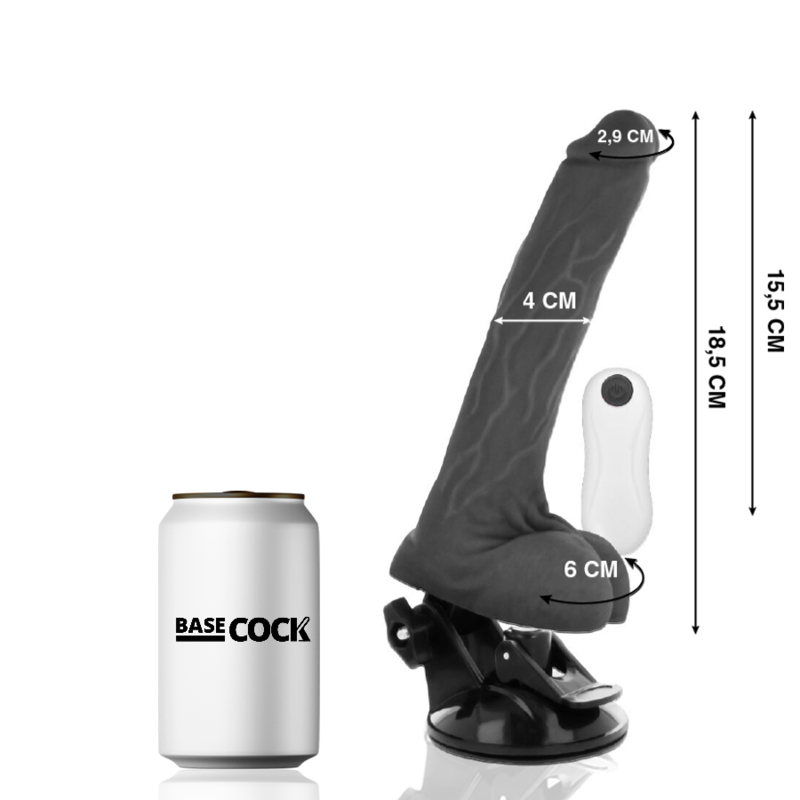 Basecock Artikulierbarer Vibrator Mit Fernbedienung Schwarz 18.5...