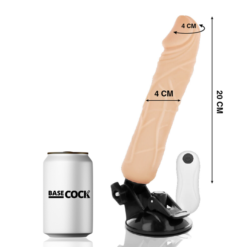 Basecock Realistischer Natürlicher Fernbedienungsvibrator 20 cm...