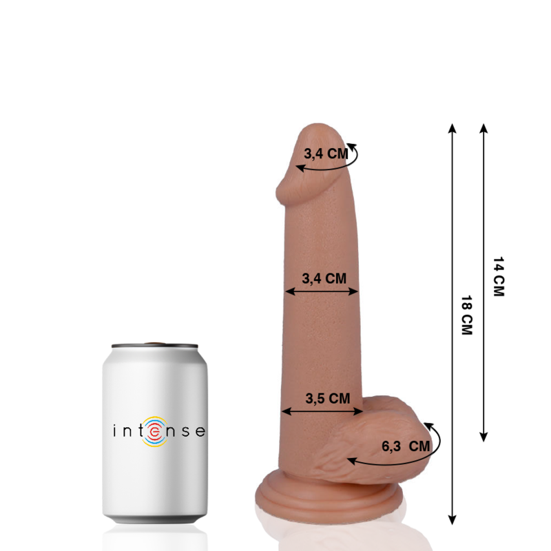 Mr. Intense Dildos Mr Intense - 10 Realistic Penis 18 cm -O- 3.4 cm