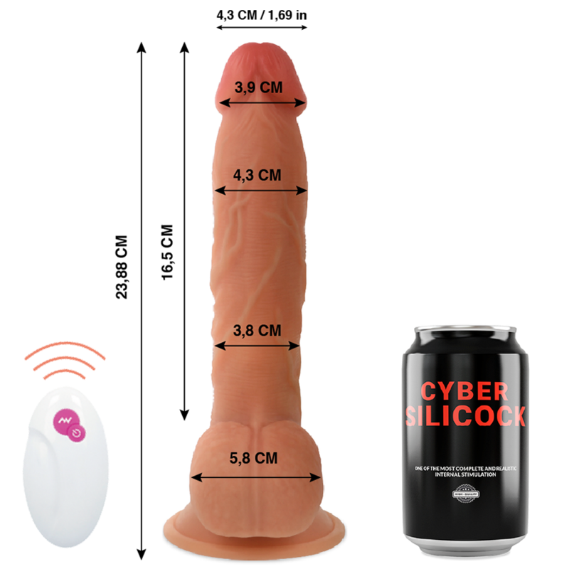 Cyber Silicock Fernbedienung Realistisch MR John 23.88 CM -o- 4.3 CM