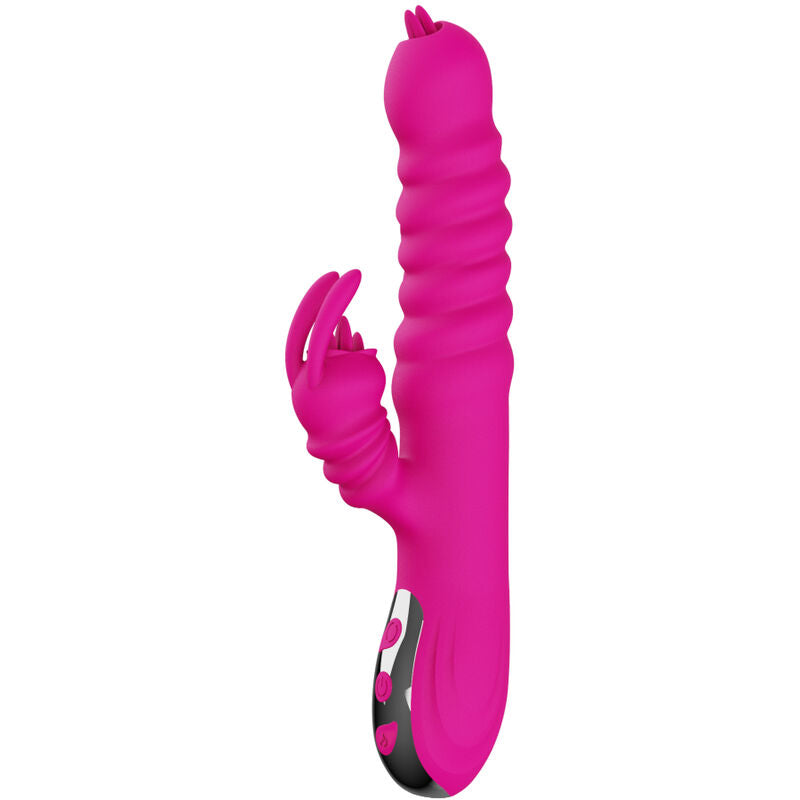 Armony Rabbit Doppelzunge Multifunktionsvibrator Fuchsia Wrmeeffekt