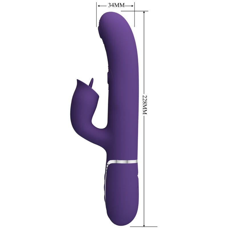 Pretty Love Kaninchenvibrator mit Lila Lecken
