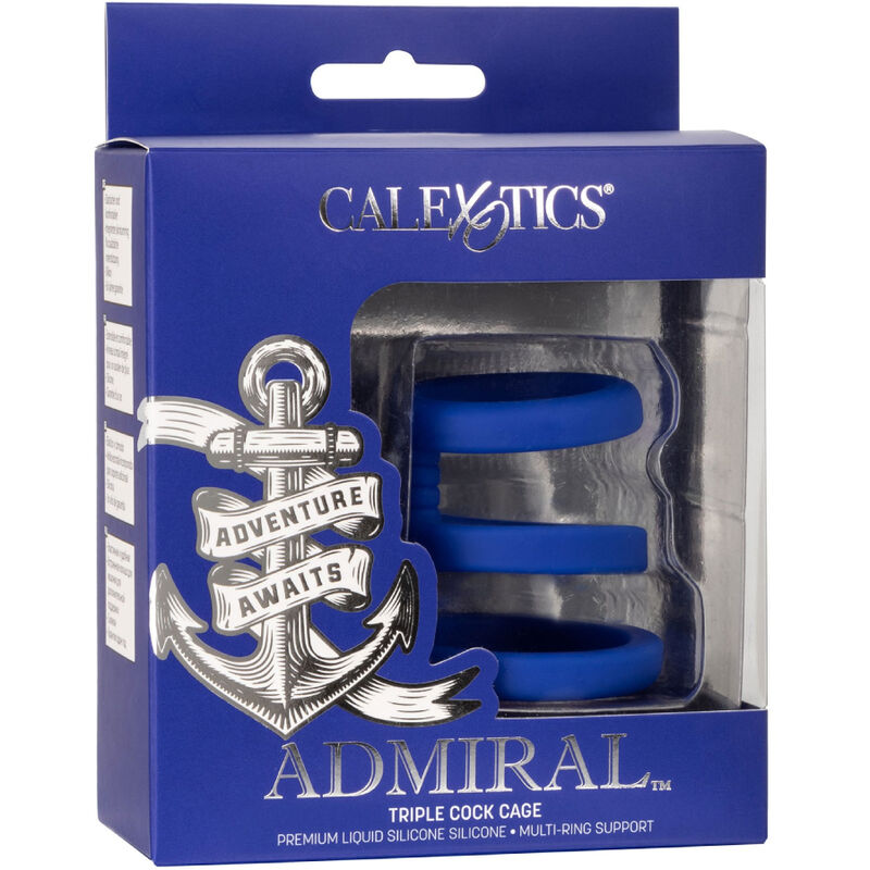 CalExotics Admiral Dreifach-cock-cage Blau