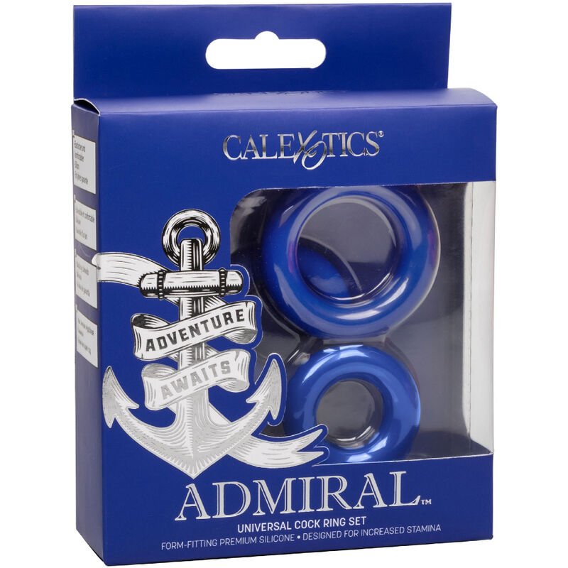 CalExotics Admiral Cock Ring Set Blau