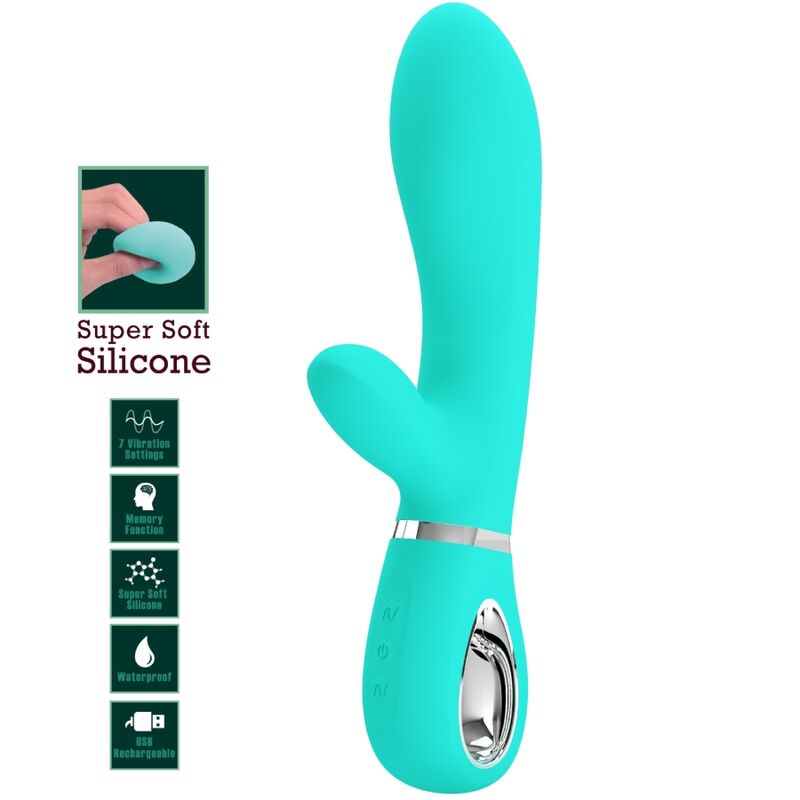 Pretty Love – Thomas Multifunktions-G-Spot-Vibrator Aqua Green
