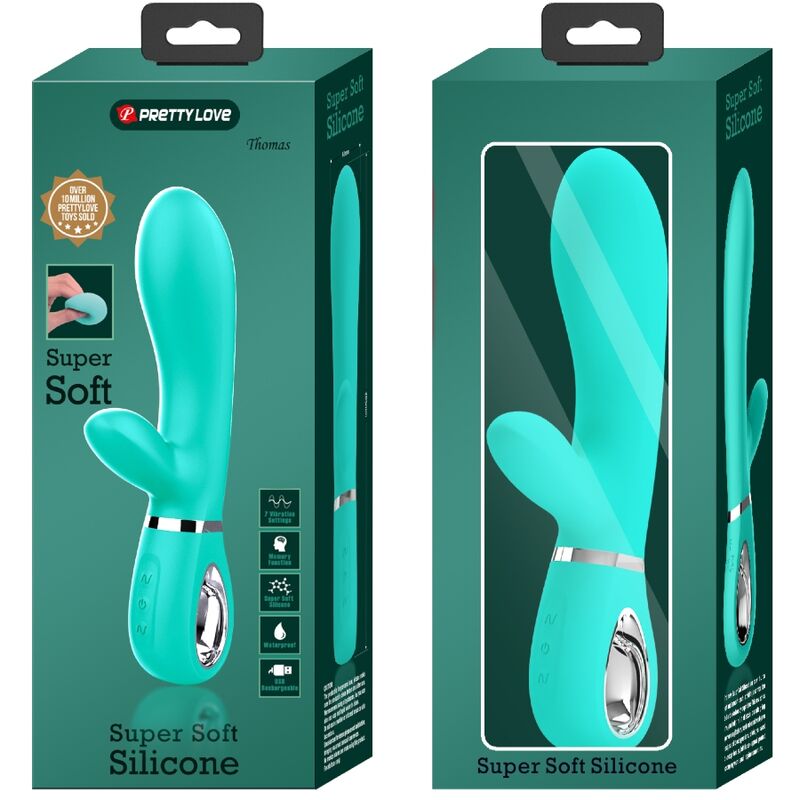 Pretty Love – Thomas Multifunktions-G-Spot-Vibrator Aqua Green