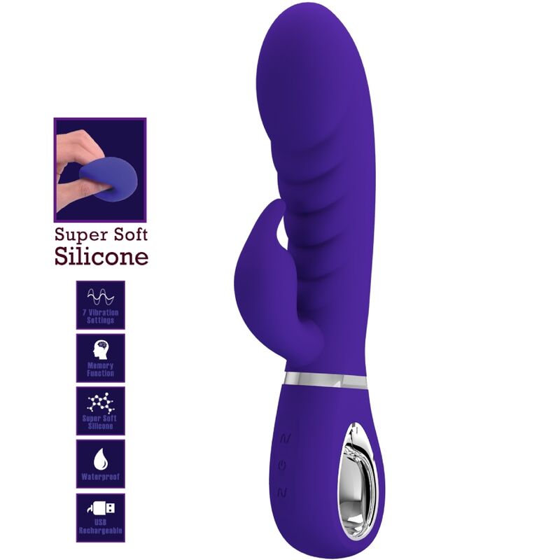 Pretty Love – Prescott Multifunktions-G-Spot-Vibrator Lila