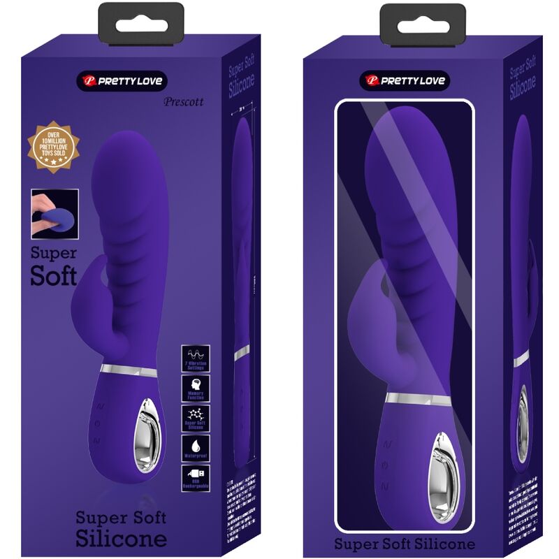 Pretty Love – Prescott Multifunktions-G-Spot-Vibrator Lila