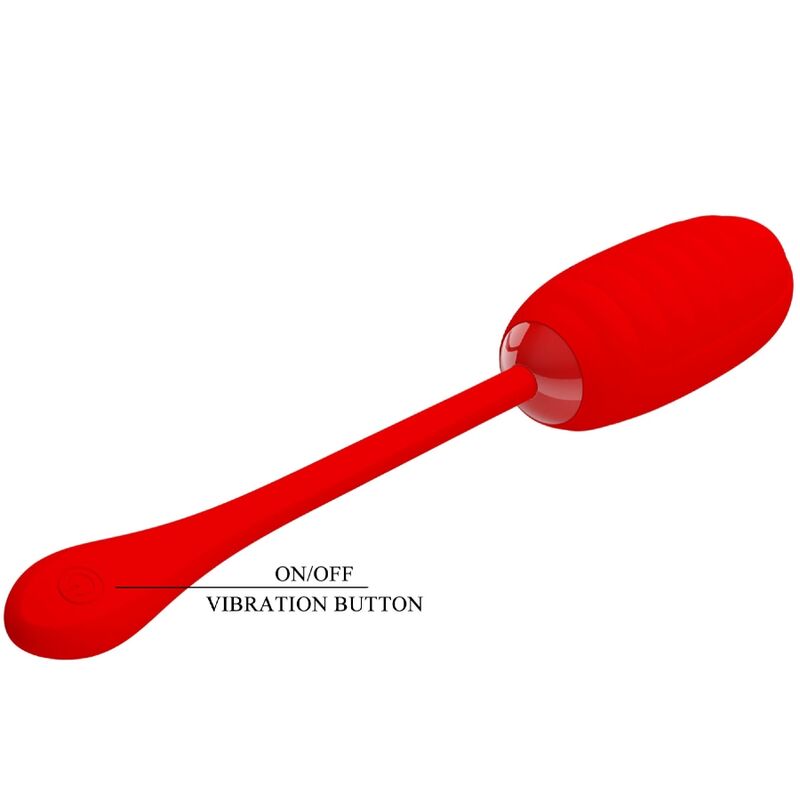 Fun Toys Pretty Love - Kirk Wiederaufladbares Vibrationsei Rot