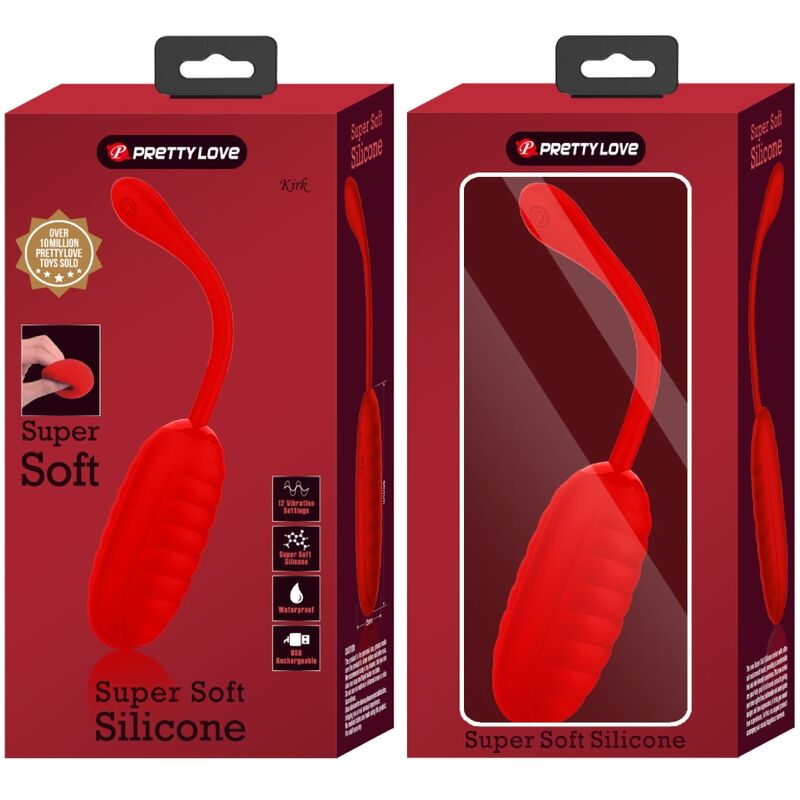 Fun Toys Pretty Love - Kirk Wiederaufladbares Vibrationsei Rot