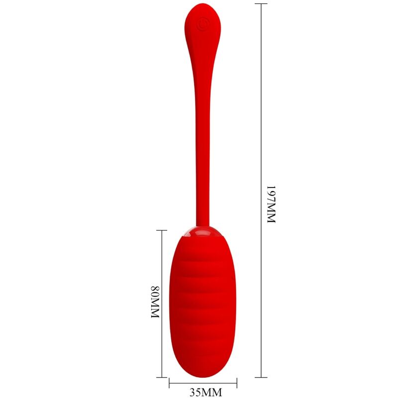 Fun Toys Pretty Love - Kirk Wiederaufladbares Vibrationsei Rot