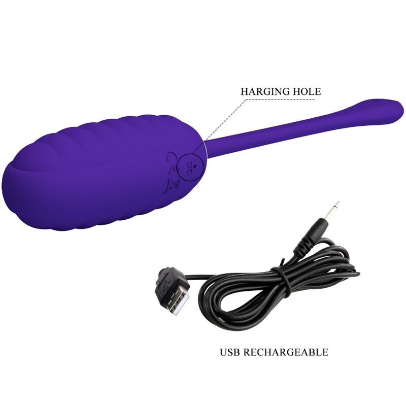 Fun Toys Pretty Love - Kirk Wiederaufladbares Vibrationsei Lila
